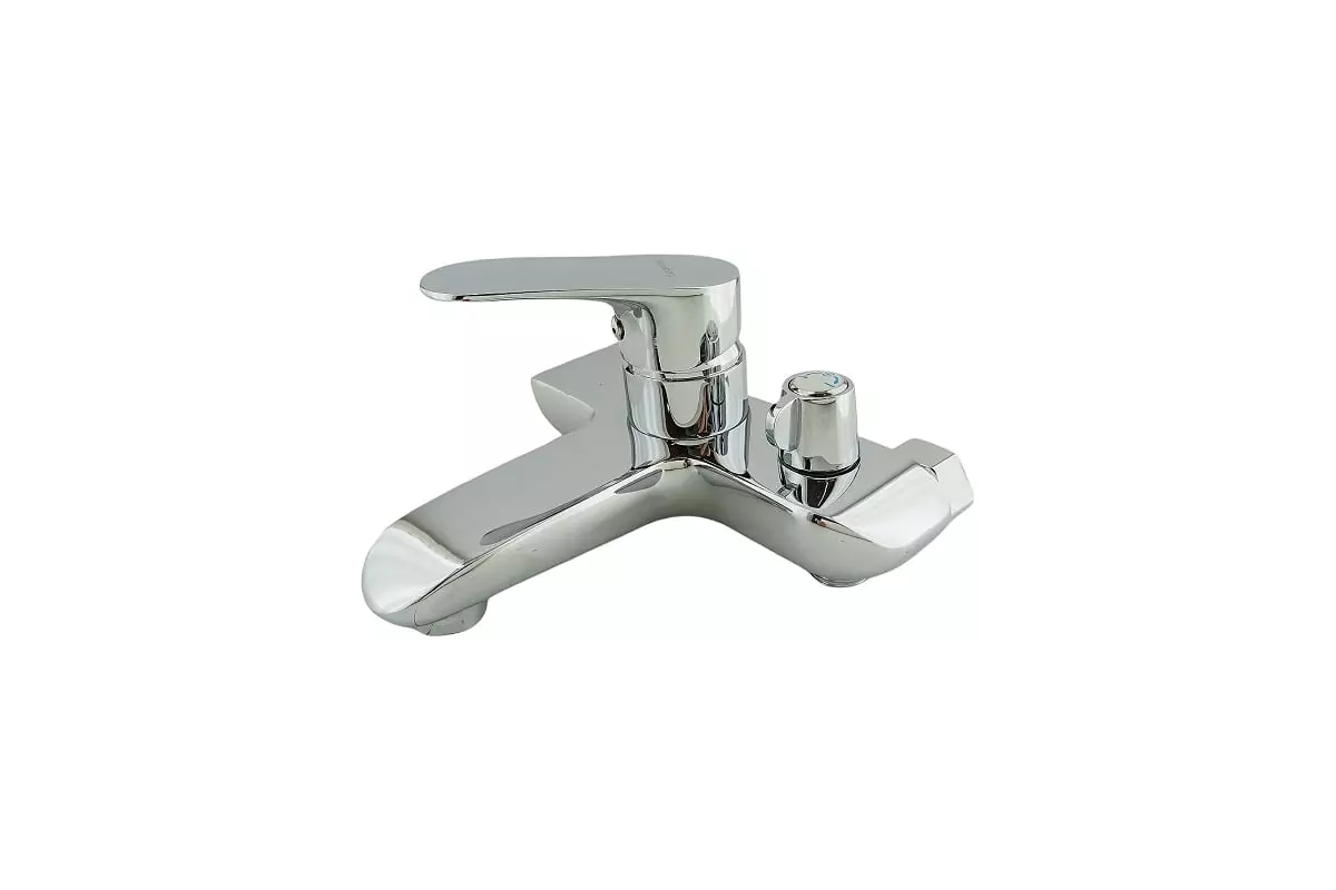 Смеситель для ванны, короткий излив, хром, Rainsberg R0702F, силумин