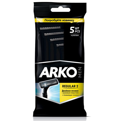 Станок для бритья ARKO Стандарт с 2 лезвиями, 5 шт