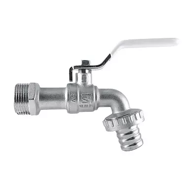 Кран шаровой водоразборный со штуцером 3/4" ручка, STI 00000003671