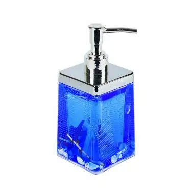 Дозатор для жидкого мыла Гель синий ракушки 2525