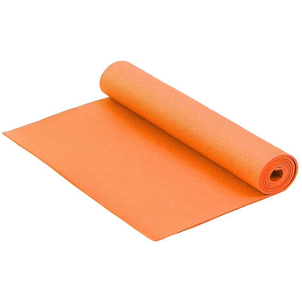 Коврик для йоги и фитнеса Larsen PVC 173х61х0,4см оранжевый