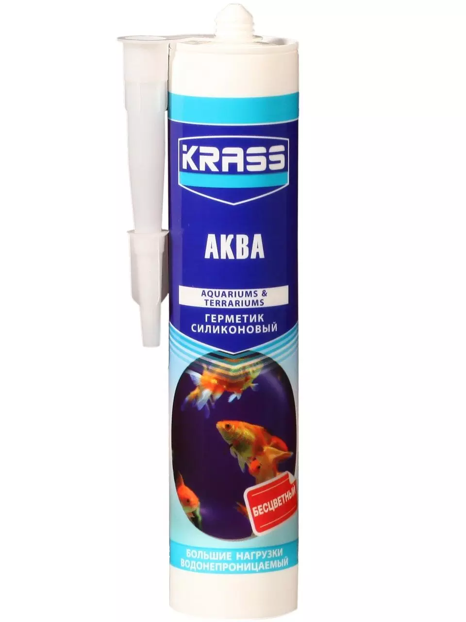 Герметик силиконовый KRASS для аквариумов (Аква) Бесцветный 300мл ЛС