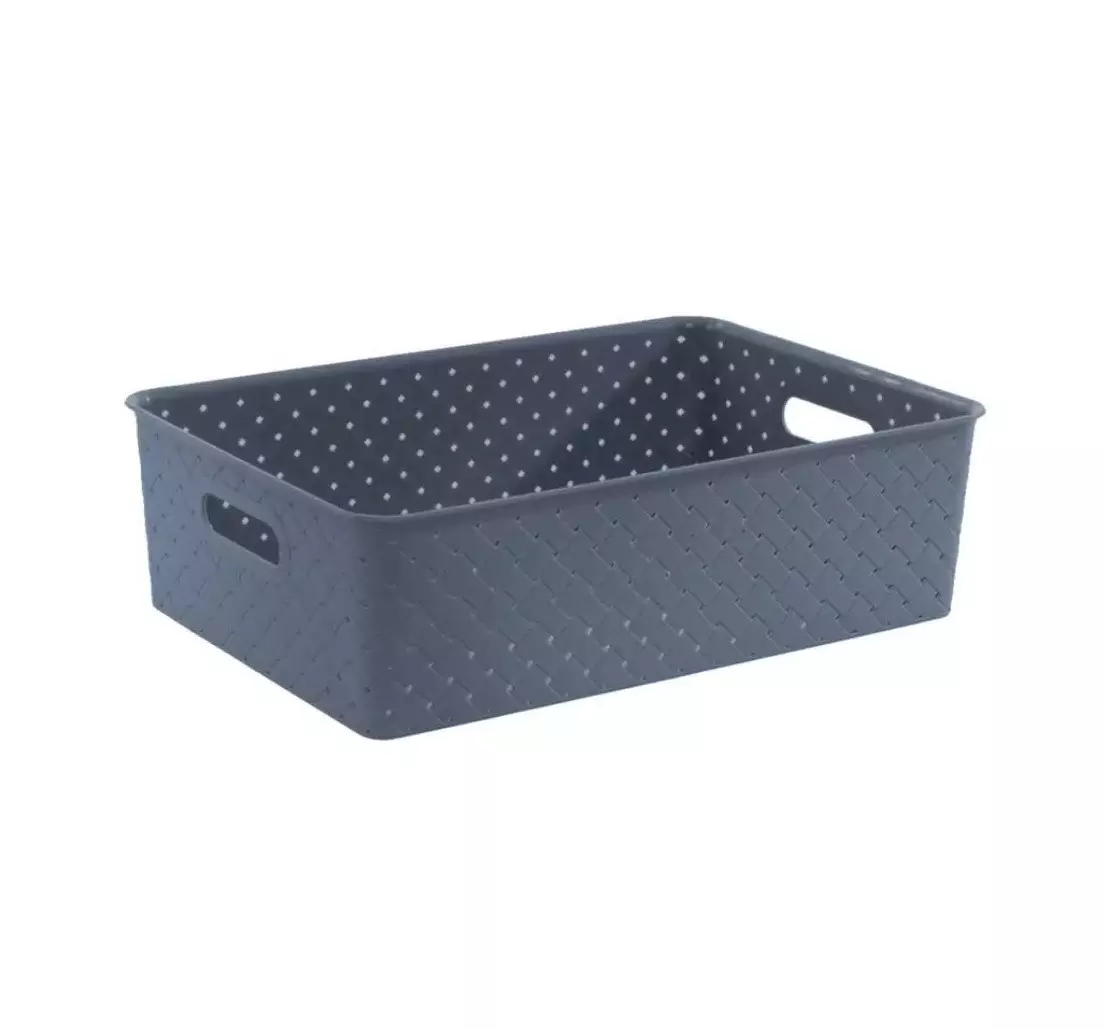 Корзина для хранения7,5 л 350х237х105 мм Береста Violet 522035 темно-синий
