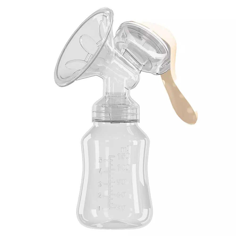 Молокоотсос механический с бутылочкой, молочный Roxy-Kids RBRP-M15-I