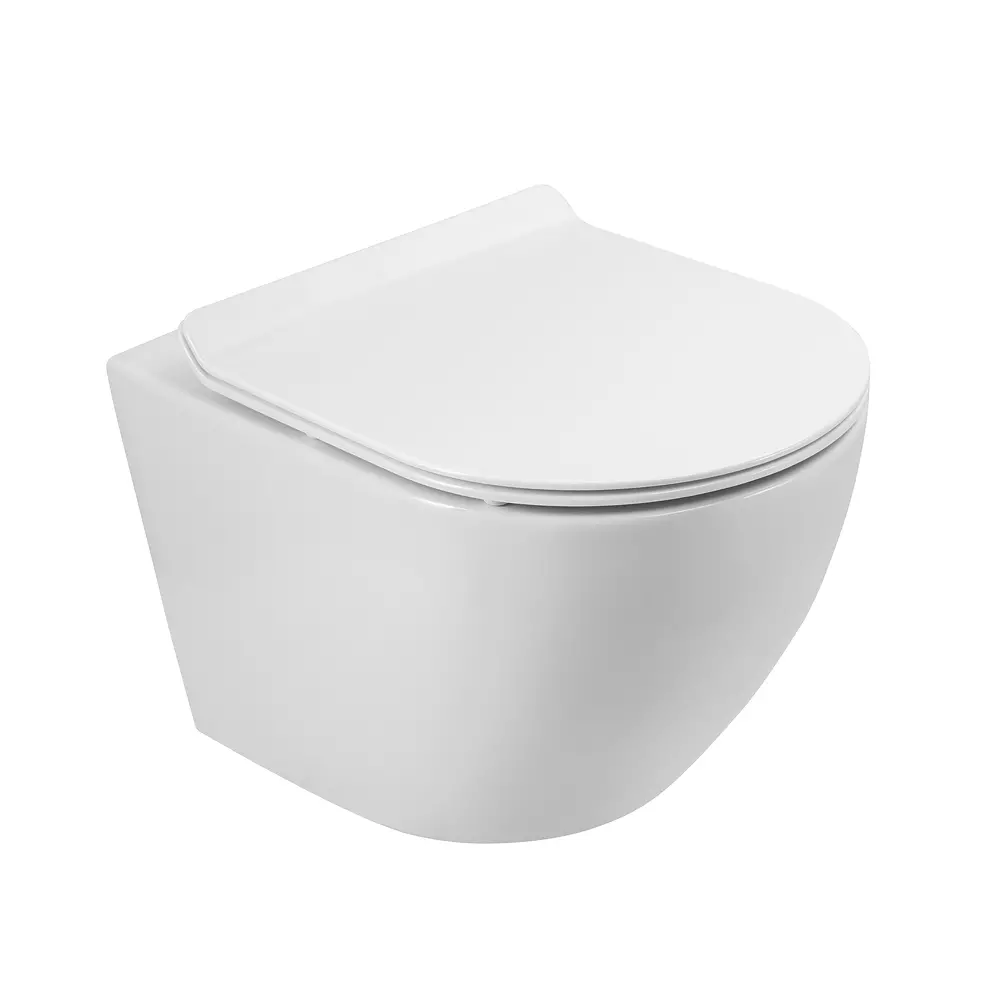 Подвесной унитаз BelBagno SFERA-TOR смыв TORNADO BB046CH-TOR/SC сиденье микролифт