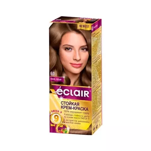 Краска для волос ЕCLAIR с маслом OMEGA 9 6.0 Темно русый