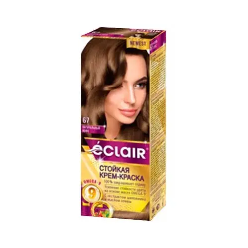 Краска для волос ЕCLAIR с маслом OMEGA 9 6.7 Натуральный кофе