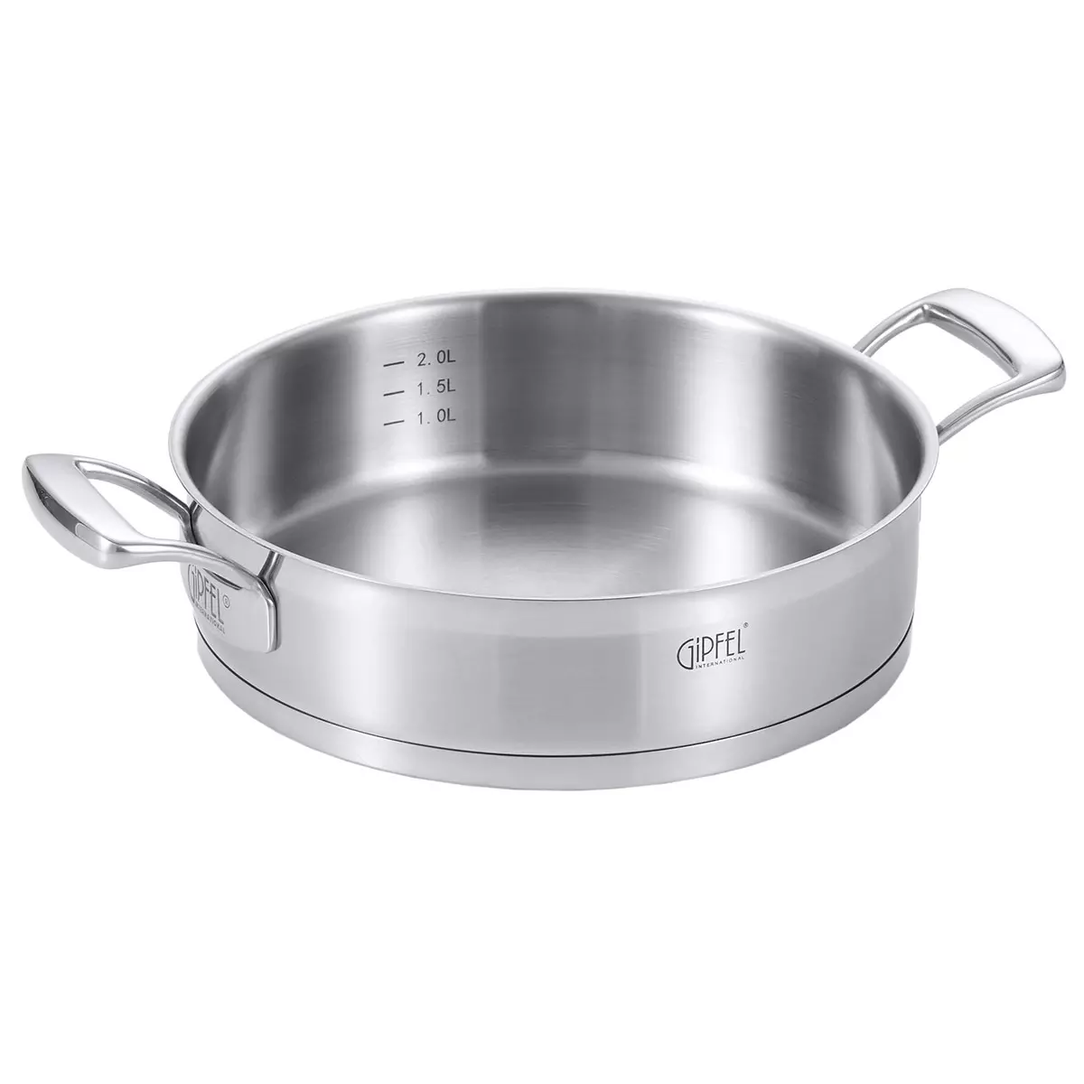 Сотейник 2,7 л (24 х 6 см) GIPFEL 1230 PRESTIGE, индукция, нержавеющая сталь