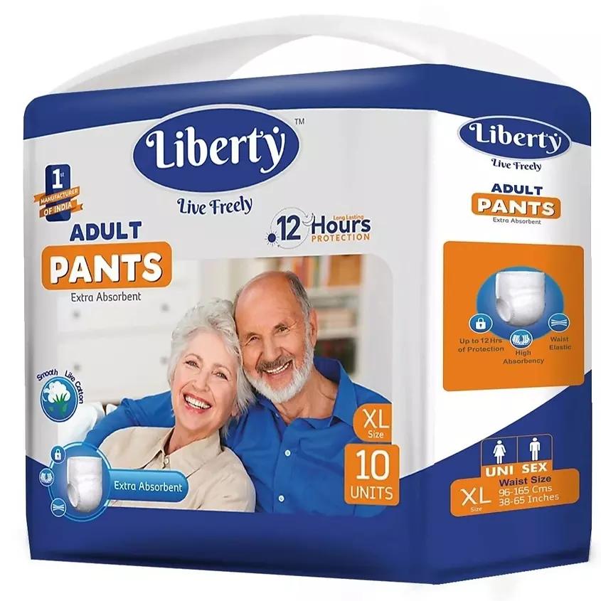 Подгузники-трусики взрослые Liberty Premium Pants XL объем талии 96-165 см 10 шт