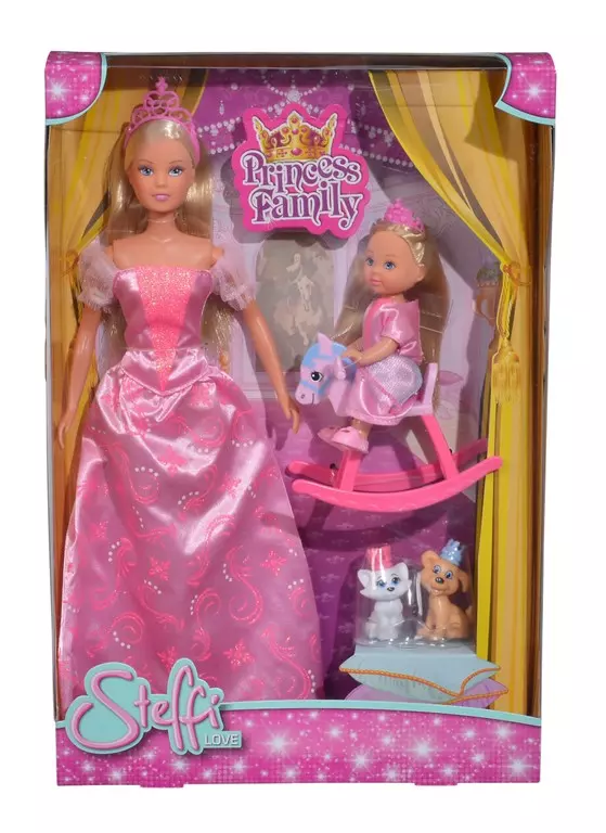 Куклы Штеффи и Еви Принцессы со зверушками 29 см Simba 5733223