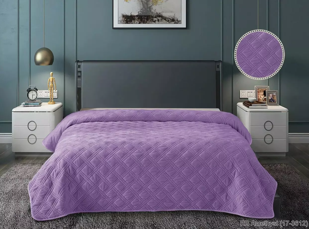 Покрывало 220*240 велюр Luxor RB Amethyst