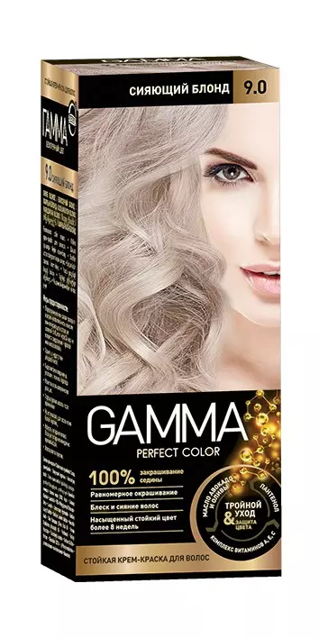 Краска для волос 9.0 Сияющий блонд GAMMA Perfect Color