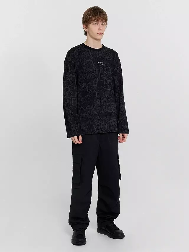 Лонгслив мужской Mark Formelle 121902 змеиная кожа, р-р 112-182/188 (56 / XXXL)
