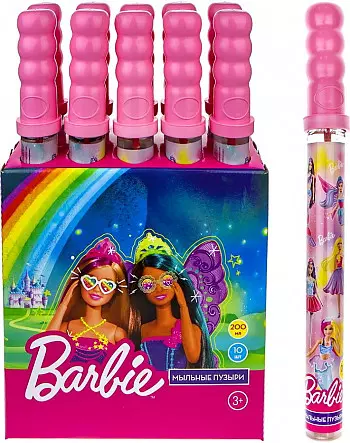 Мыльные пузыри Barbie 200 мл, в колбе Т22270