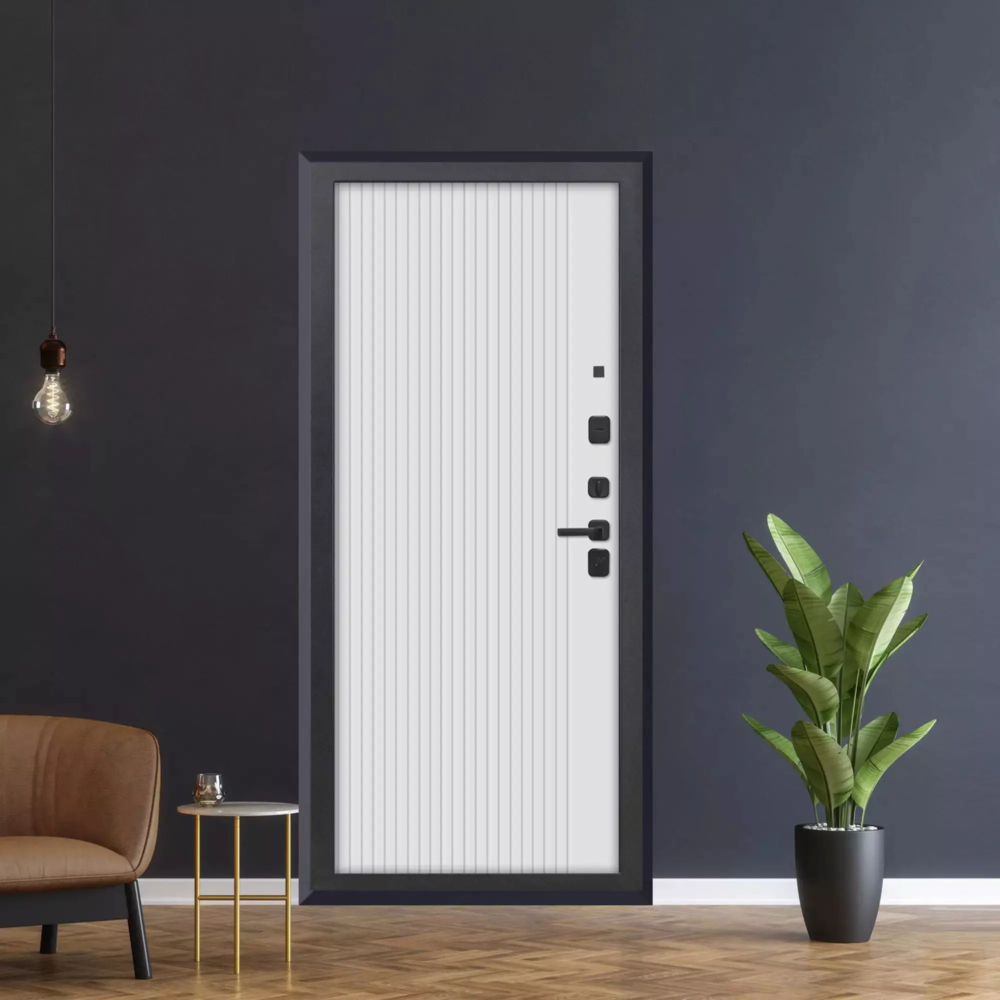 Дверь входная металл "ДвериПро" 3K L-1009/ФЛ-14 Веллуто джелатто 960*2050 (Л)