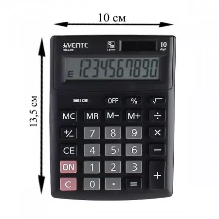 Калькулятор настольный DD-4410, 102x137x31 мм, 10 разрядный, deVENTE 4031312