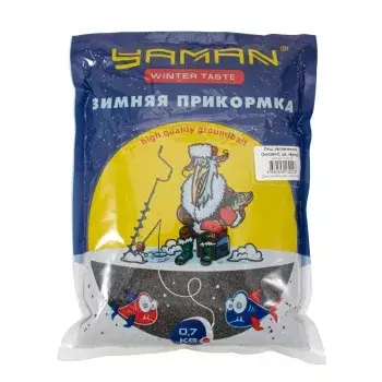 Прикормка для зимней рабалки Yaman Winter Taste Лещ увлажненная (бисквит),чёрный,, 700 г