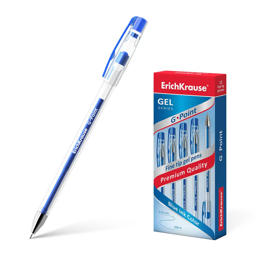 Гелевая ручка ErichKrause 17627 G-POINT, синий