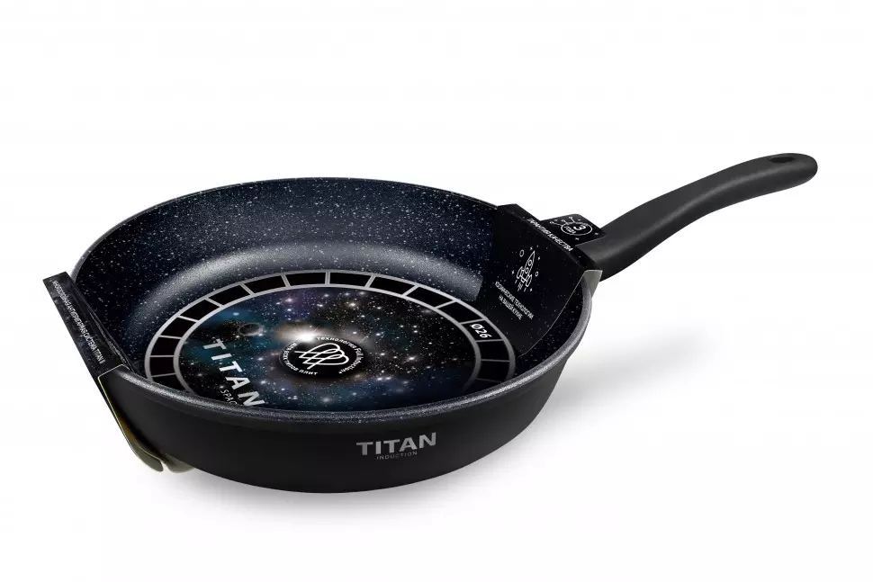 Сковорода 26 см, литой алюминий, индукция Titan Space  918126i