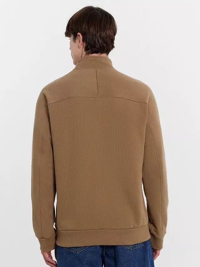 Толстовка мужская Mark Formelle 121916 сепия + печать, р-р 108-182/188 (54 / XXL)