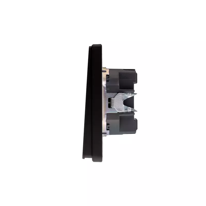Выключатель встраиваемый 2-клавишный оникс Kranz Miele Round KR-78-0706-3