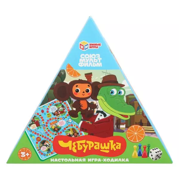 Настольная игра-ходилка Чебурашка Союзмультфильм Умные игры 4630395014380