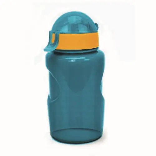 Бутылка для воды с трубочкой и шнурком 350 мл LIFESTYLE, anatomic, изумрудный КК0159