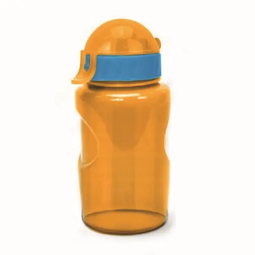Бутылка для воды с трубочкой и шнурком 350 мл &quot;LIFESTYLE&quot;, anatomic, жёлтый КК0159