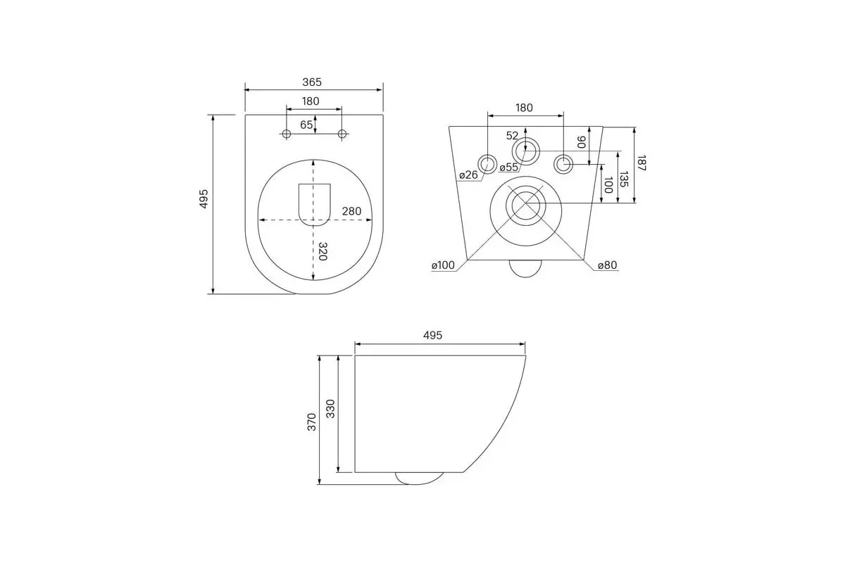 Подвесной унитаз IDDIS Blanco BLARNSEi25 безободковый, микролифт
