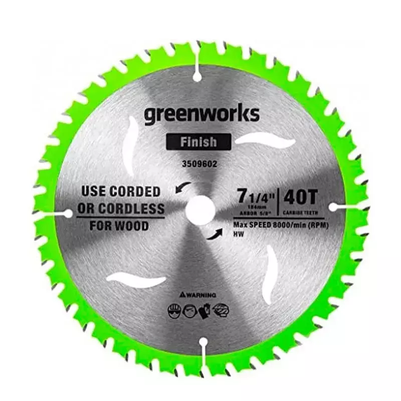 Пильный диск по дереву 184х20мм 40Т Greenworks