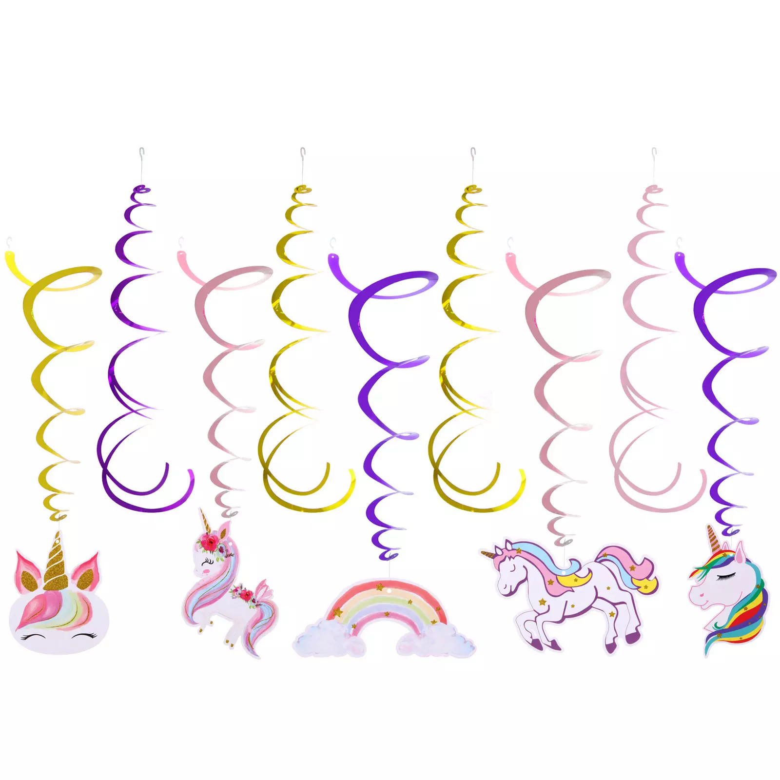 Подвесное украшение Милый единорожка 9 шт 615-0650