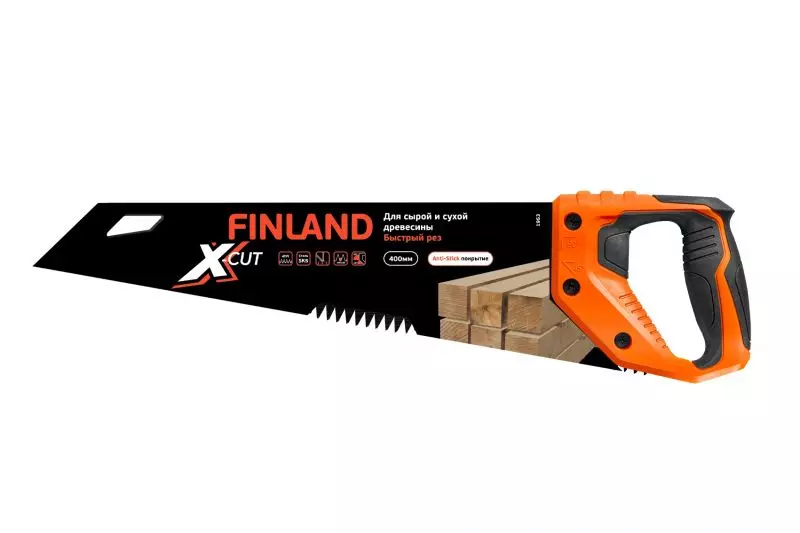 Ножовка FINLAND 1953, для сырого дерева, 400мм