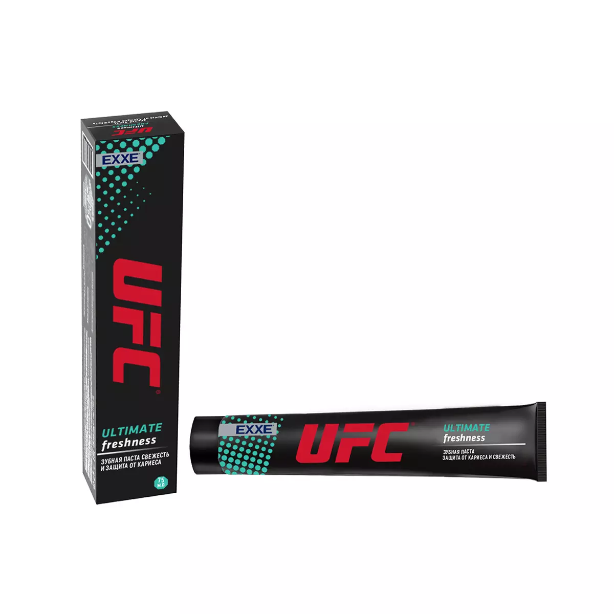 Зубная паста UFC EXXE Ultimate freshness Свежесть и защита от кариеса 75мл