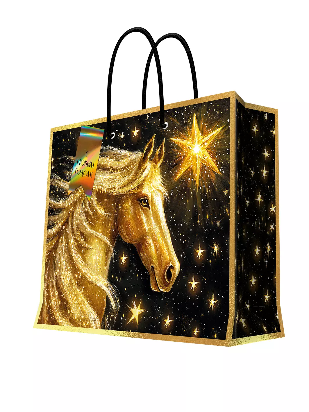 Подарочный пакет 33x26x14см 95775FE