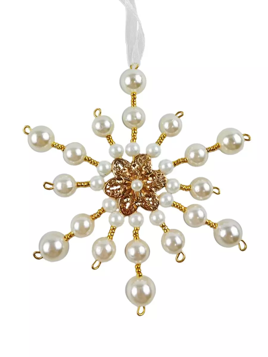 Новогоднее подвесное украшение (полистирол, ч/металл) / 13х11,5х1,3см 94608