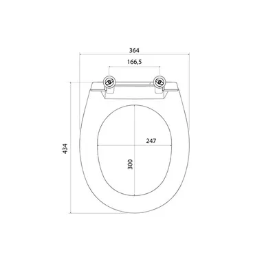 Сиденье для унитаза Milardo 030PP0EM31 полипропилен