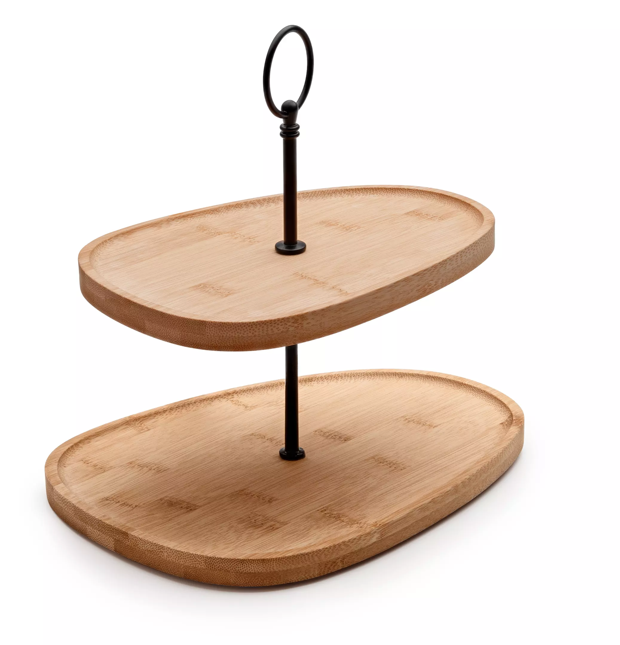 Подставка сервировочная двухъярусная, бамбук, Formaje APOLLO FOR-03