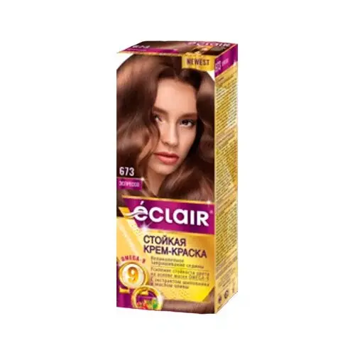 Краска для волос ЕCLAIR с маслом OMEGA 9 6.73 Эспрессо