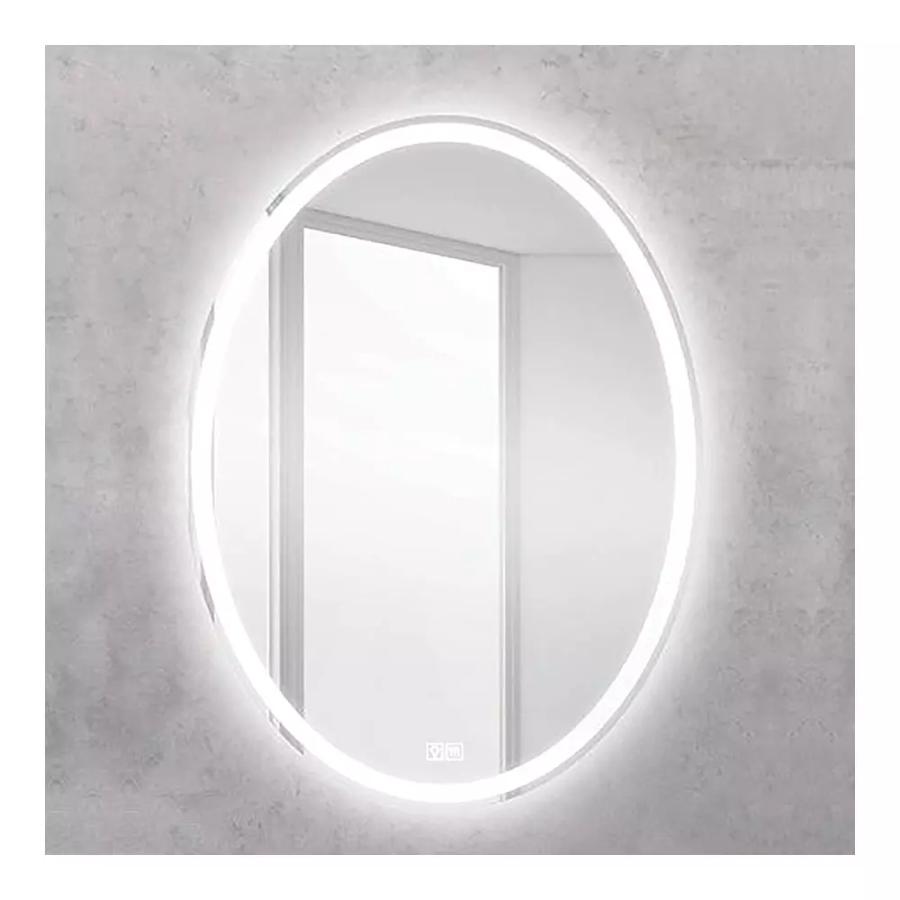 Зеркало в ванную овальное 60х80 см BelBagno SPC-VST-600-800-LED-TCH-WARM подсветка, сенсор, подогрев