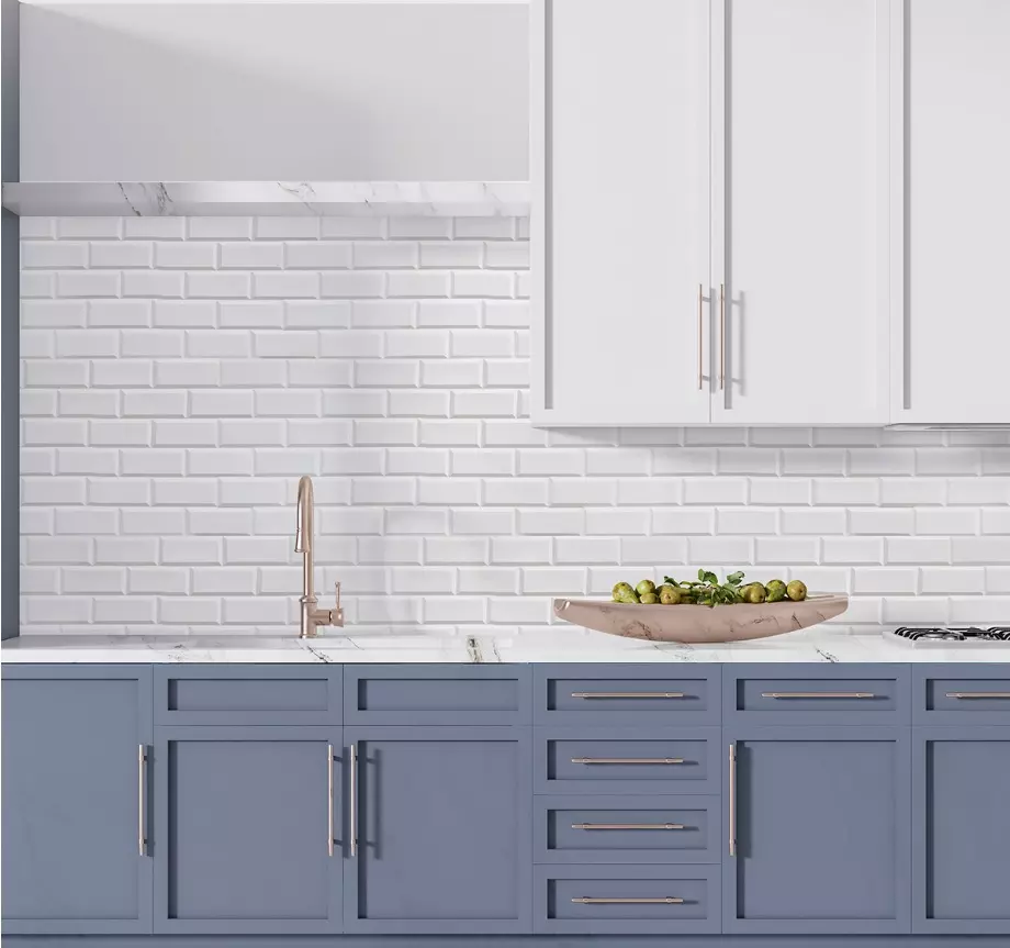 Листовая панель Блок белый 962х484х0,3 мм