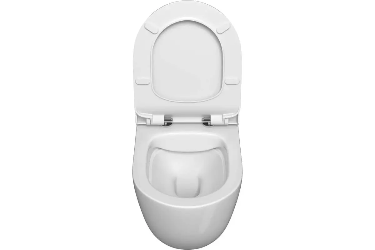 Подвесной унитаз VitrA Mia Round 7510B003-0075 безободковый, микролифт 801-003-019,