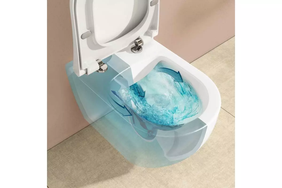 Подвесной унитаз VitrA Mia Round 7510B003-0075 безободковый, микролифт 801-003-019,