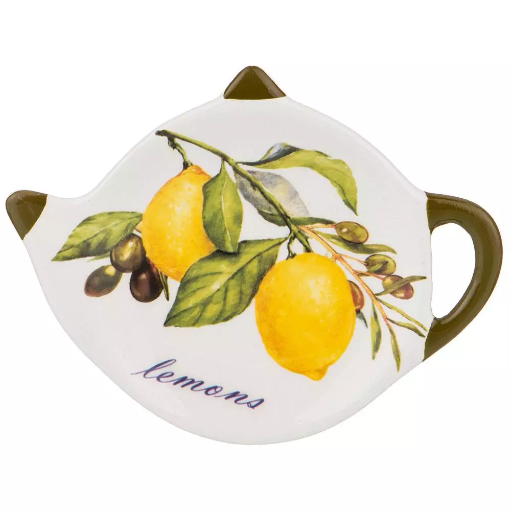 Подставка под чайный пакетик Лемон три Agness 358-1596