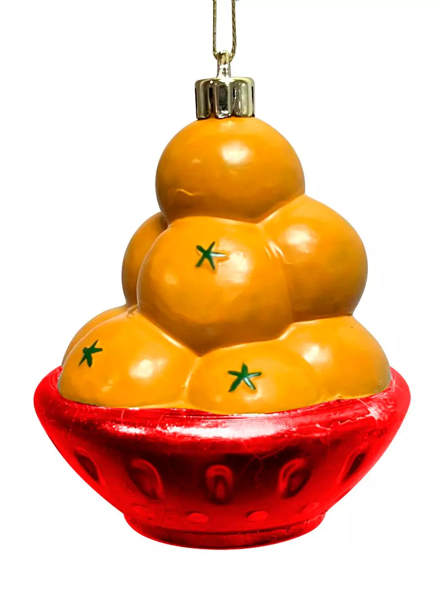 Новогоднее подвесное украшение из полистирола / 7,2x7,2x9,5см 95336