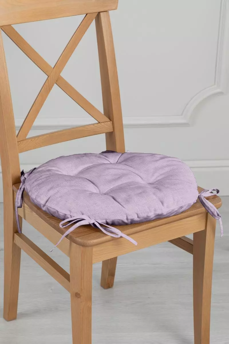 Подушка для стула d40 с тафтингом WENGE рис 60008-17 Lavender