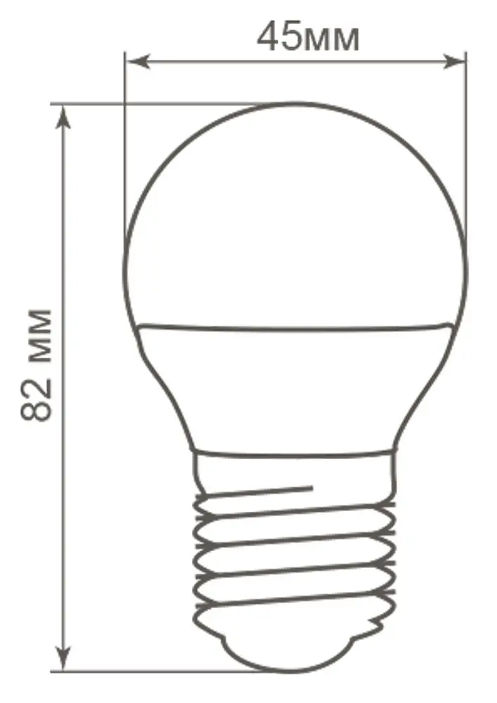 Лампа светодиодная Feron Е27 230В 5Вт 4000K шар нейтральный