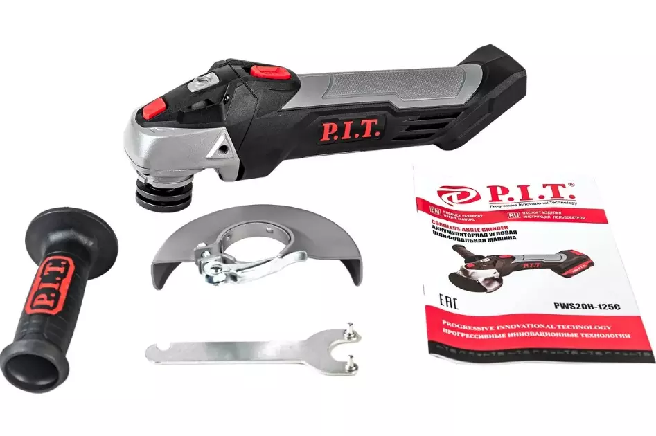 Болгарка аккумуляторная P.I.T. PWS20H-125C