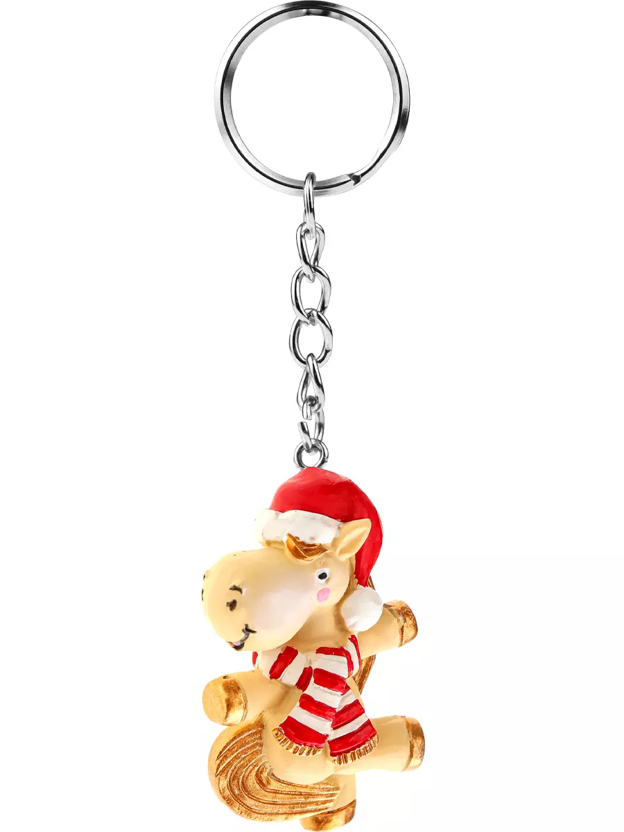 Брелок из полирезины Лошадка счастливая 4,5 см НУ-2562