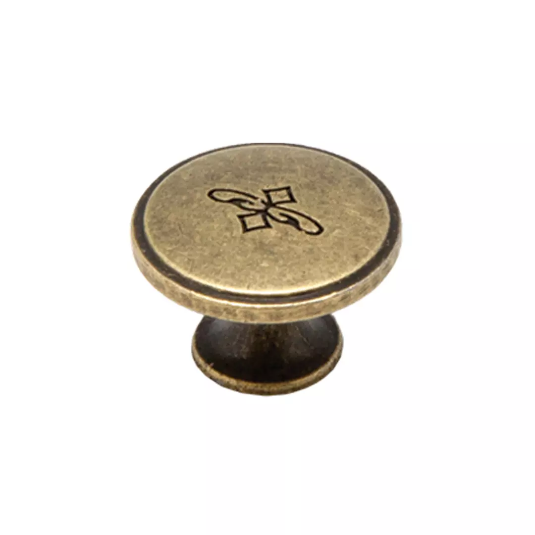 Ручка-кнопка, оксидированная бронза