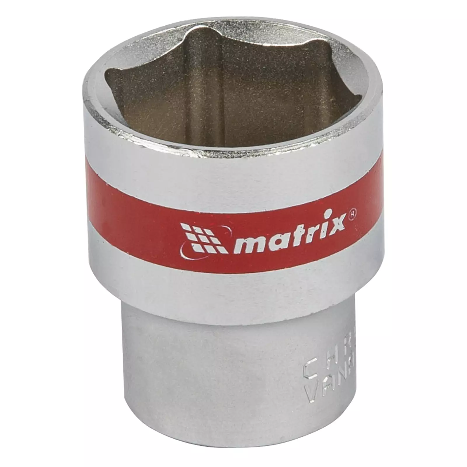 Головка торцевая 24мм, 6-гранная, Matrix 13124 CrV 1/2&quot; хром